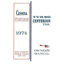 Essco Aircraft Aircraft Manual Cessna Turbo 210L Centurion 1974 Owner's Manual