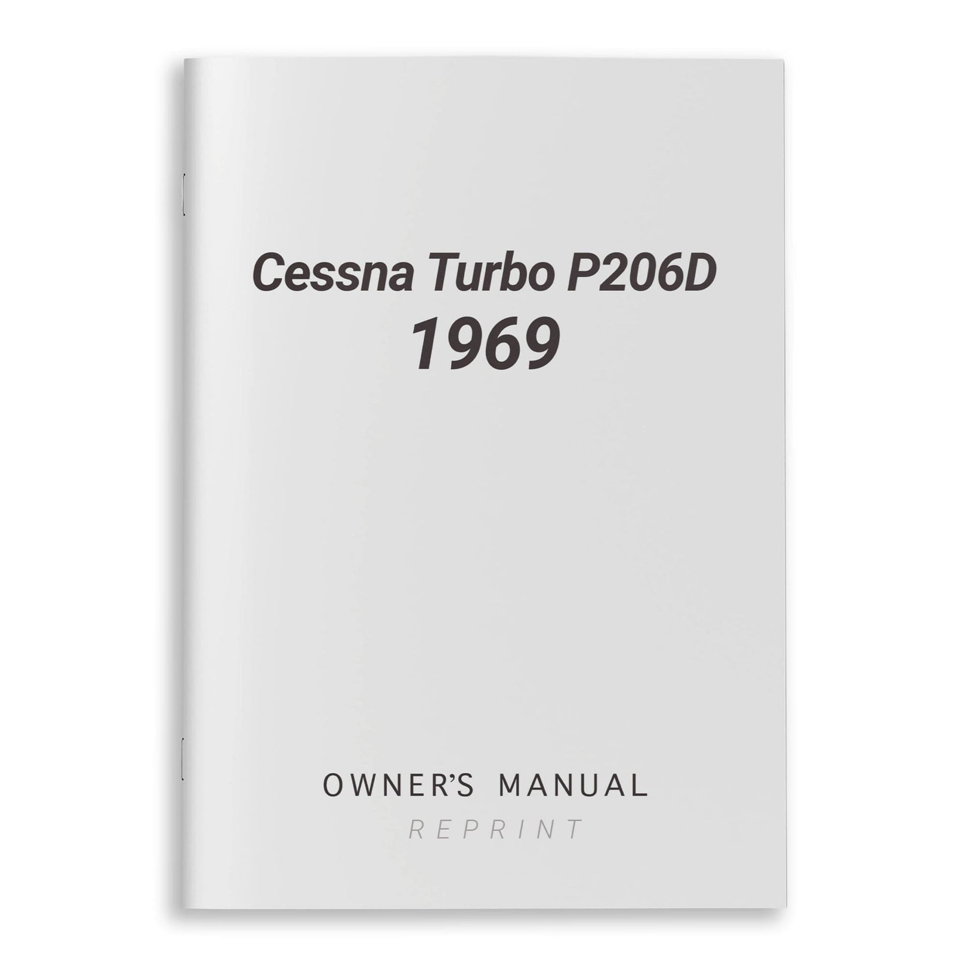 Essco Aircraft Aircraft Manual Cessna Turbo P206D 1969 Owner's Manual