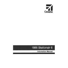 Cessna Aircraft Company Aircraft Manual Cessna U206G Stationair 6 1986 Pilot's Information Manual (D1302-13)