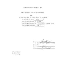 Essco Aircraft Aircraft Manual DeHavilland 114 Heron Series 2X,2A,2DA Flight Manual (DE1142X-77-F-C)