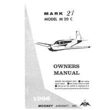 Essco Aircraft Aircraft Manual Mooney M20C Mark 21 1966 Owner's Manual (part# MOM20C-66-O-C)