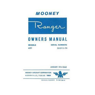 Mooney M20C Ranger 1974 Owner's Manual (part# 74-20C-0M-B)