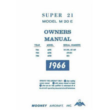 Essco Aircraft Aircraft Manual Mooney M20E Super 21 1964-66 Owner's Manual (part# MOM20E64-66O)