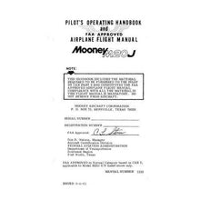 Essco Aircraft Aircraft Manual Mooney M20J 1984 POH & Flight Manual (1229)