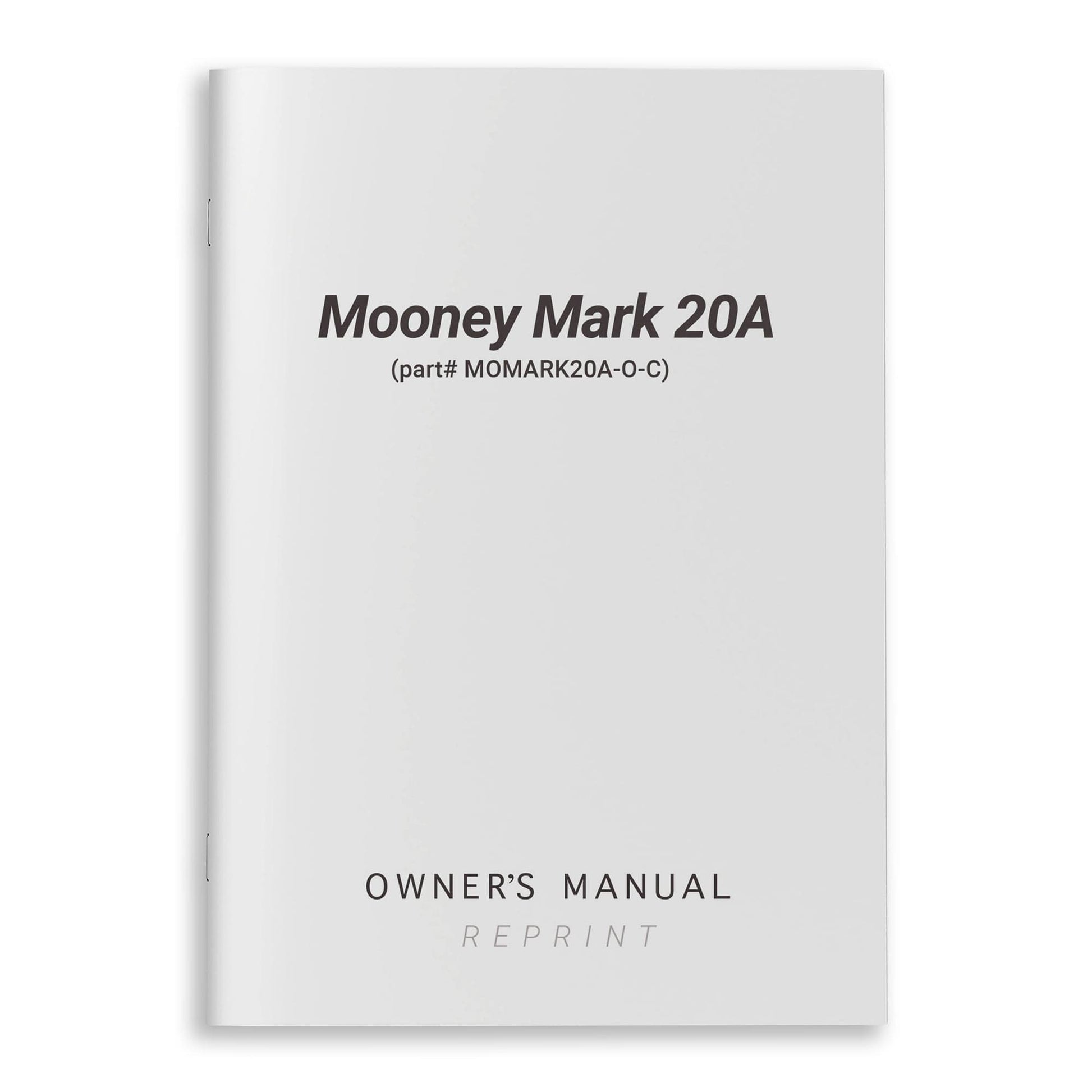 Essco Aircraft Aircraft Manual Mooney Mark 20A Owner's Manual (part# MOMARK20A-O-C)