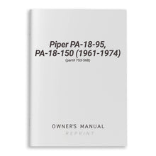 Essco Aircraft Aircraft Manual Piper PA-18-95, PA-18-150 (1961-1974) Owner's Manual (part# 753-568)