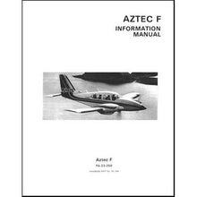 Essco Aircraft Aircraft Manual Piper PA-23-250 "F" Aztec (1976-1981) PIM (761-594)