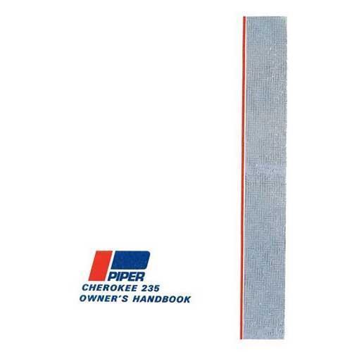 Essco Aircraft Aircraft Manual Piper PA-28-235 Cherokee 1963-65 Owner's Manual (part# 753-648)