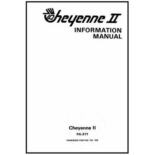 Essco Aircraft Aircraft Manual Piper PA-31T Cheyenne II 1980-83 POH (761-703)
