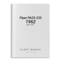 Essco Aircraft Aircraft Manual Piper PA23-235 Flight Manual 1962 (part# 1207)