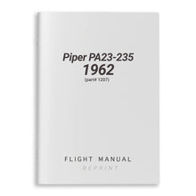Essco Aircraft Aircraft Manual Piper PA23-235 Flight Manual 1962 (part# 1207)