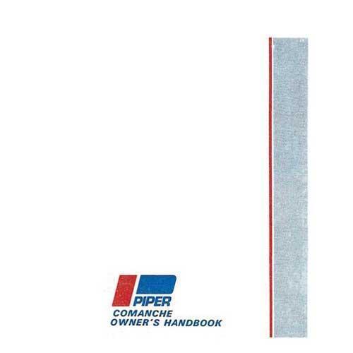 Essco Aircraft Aircraft Manual Piper PA24-180, 250 Comanche 1962-64 Owner's Manual (part# 753-597)