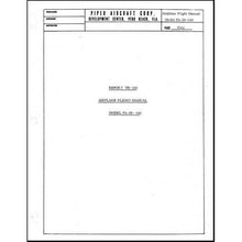 Essco Aircraft Aircraft Manual Piper PA28-140 Flight Manual (part# VB-160)