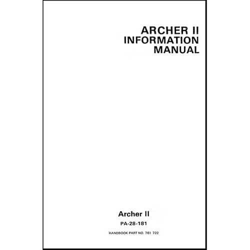 Essco Aircraft Aircraft Manual Piper PA28-181 Archer II 1980-94 POH (761-722)