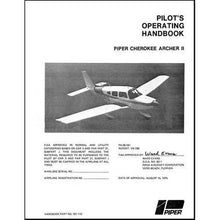 Essco Aircraft Aircraft Manual Piper PA28-181 Cherokee Archer II 1976 POH (761-619)