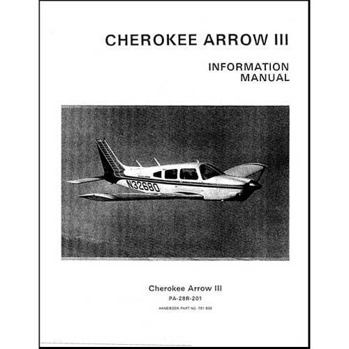 Essco Aircraft Aircraft Manual Piper PA28R-201 Arrow III 1977-78 POH (761-635)