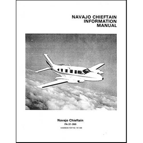 Essco Aircraft Aircraft Manual Piper PA31-350NavajoChieftain1973-76 POH (761-486)
