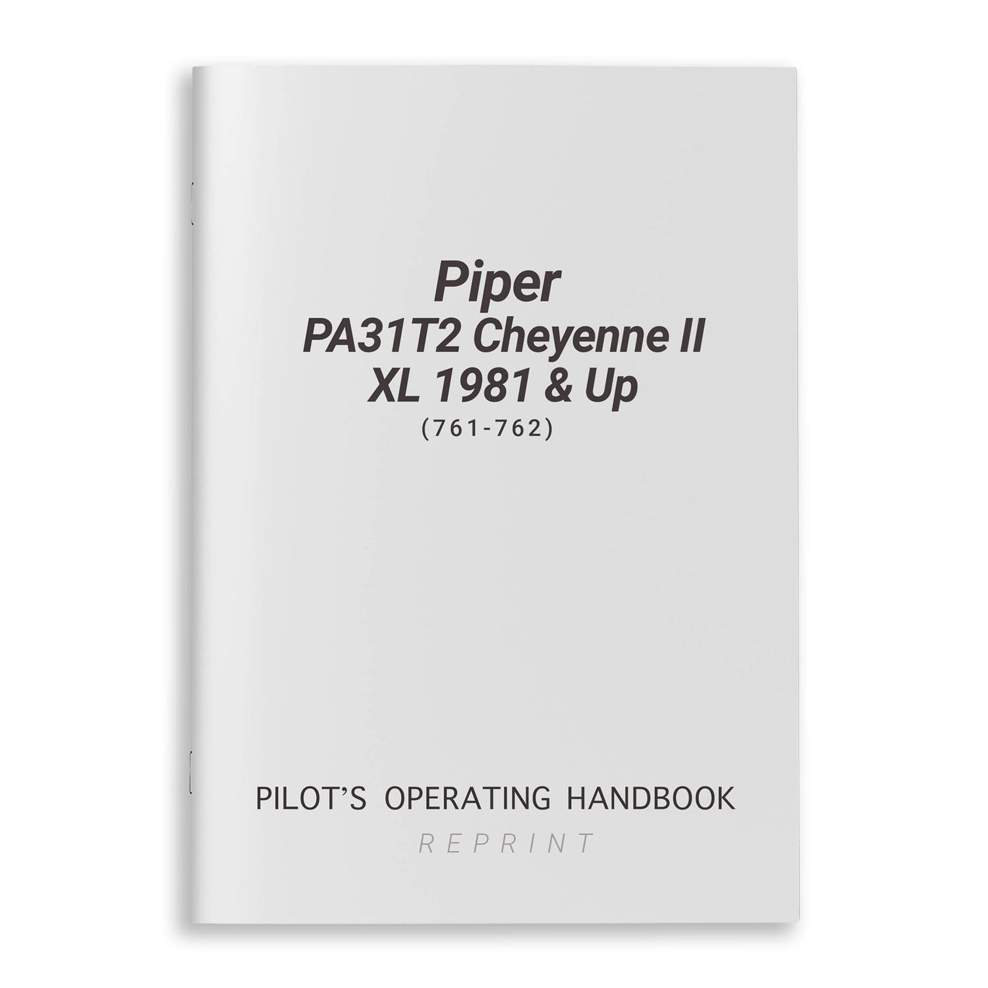 Essco Aircraft Aircraft Manual Piper PA31T2 Cheyenne II XL 1981 & Up POH (761-762)