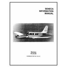 Essco Aircraft Aircraft Manual Piper PA34-200 Seneca 1974 Pilot's Information Manual (part# 761-577)