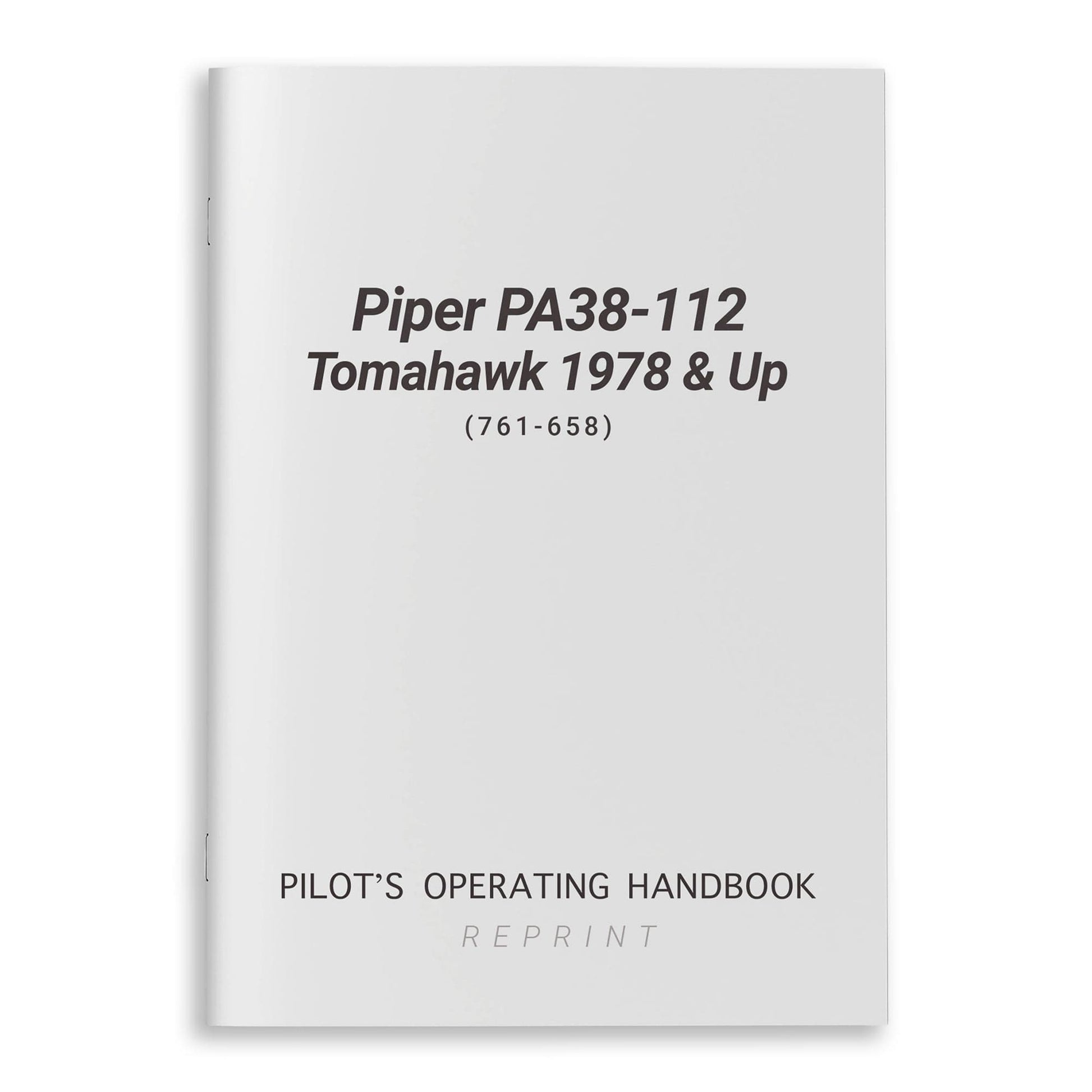 Essco Aircraft Aircraft Manual Piper PA38-112 Tomahawk 1978 & Up POH (761-658)