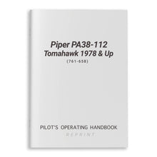 Essco Aircraft Aircraft Manual Piper PA38-112 Tomahawk 1978 & Up POH (761-658)