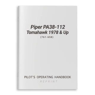 Piper PA38-112 Tomahawk 1978 & Up POH (761-658)