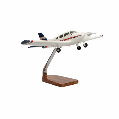 High Flying Models Aircraft Models ATP Piper Archer TX Clear Canopy Large Mahogany Model