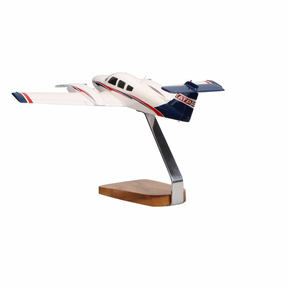 High Flying Models Aircraft Models ATP Piper Seminole Clear Canopy Large Mahogany Model