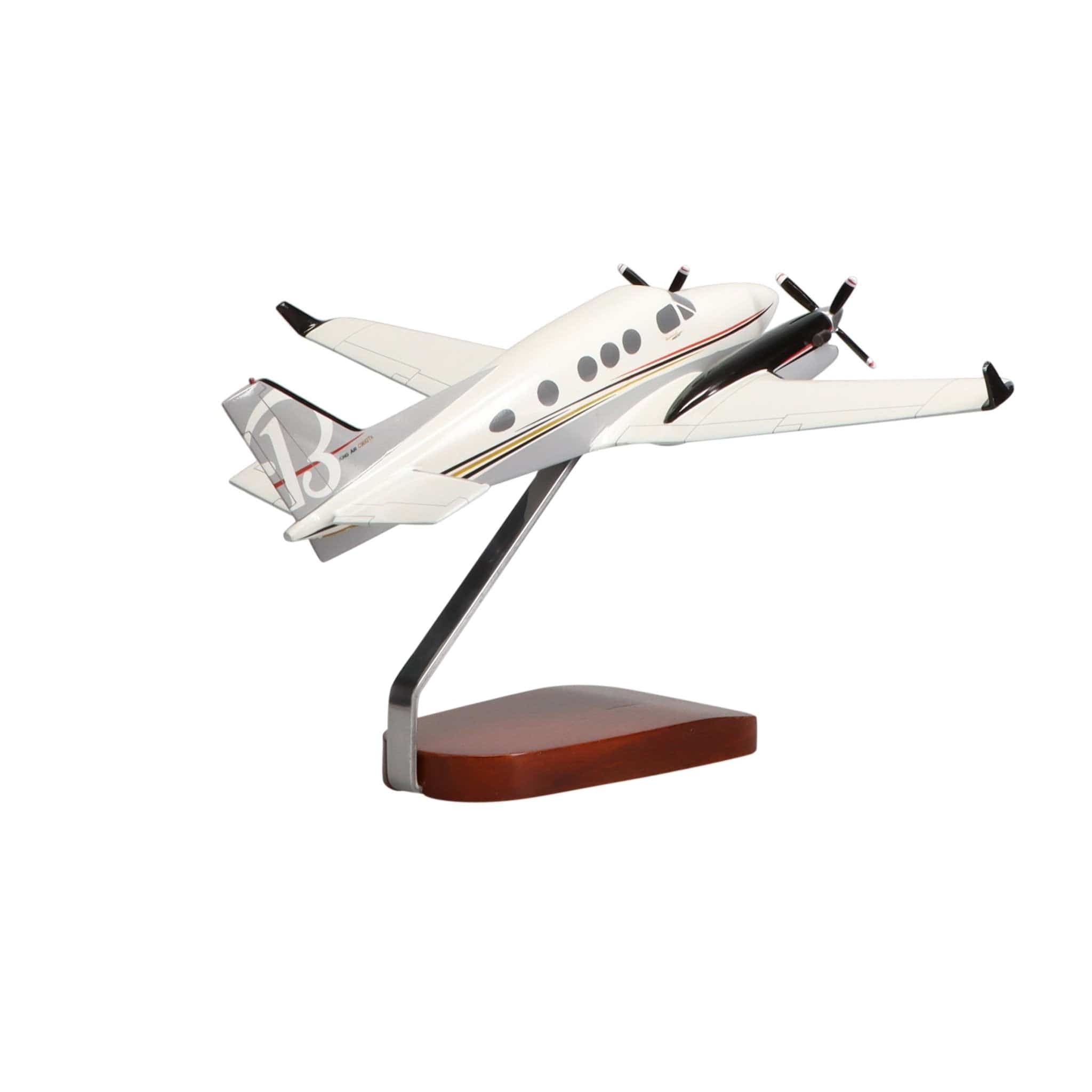 King Air C90GTx Mahogany Model – Handcrafted Collectible