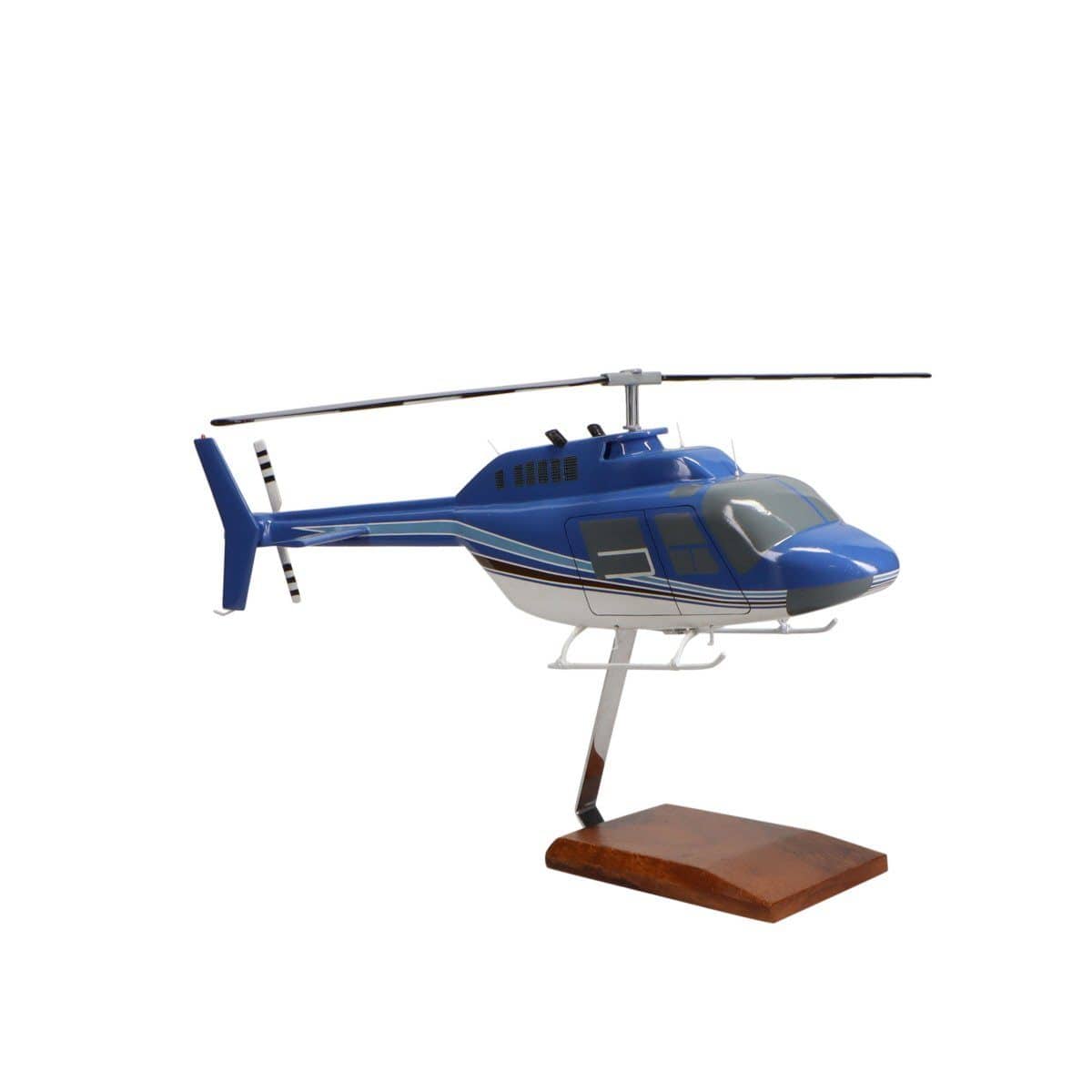 Bell 206 JetRanger Model | Handcrafted Mahogany Display