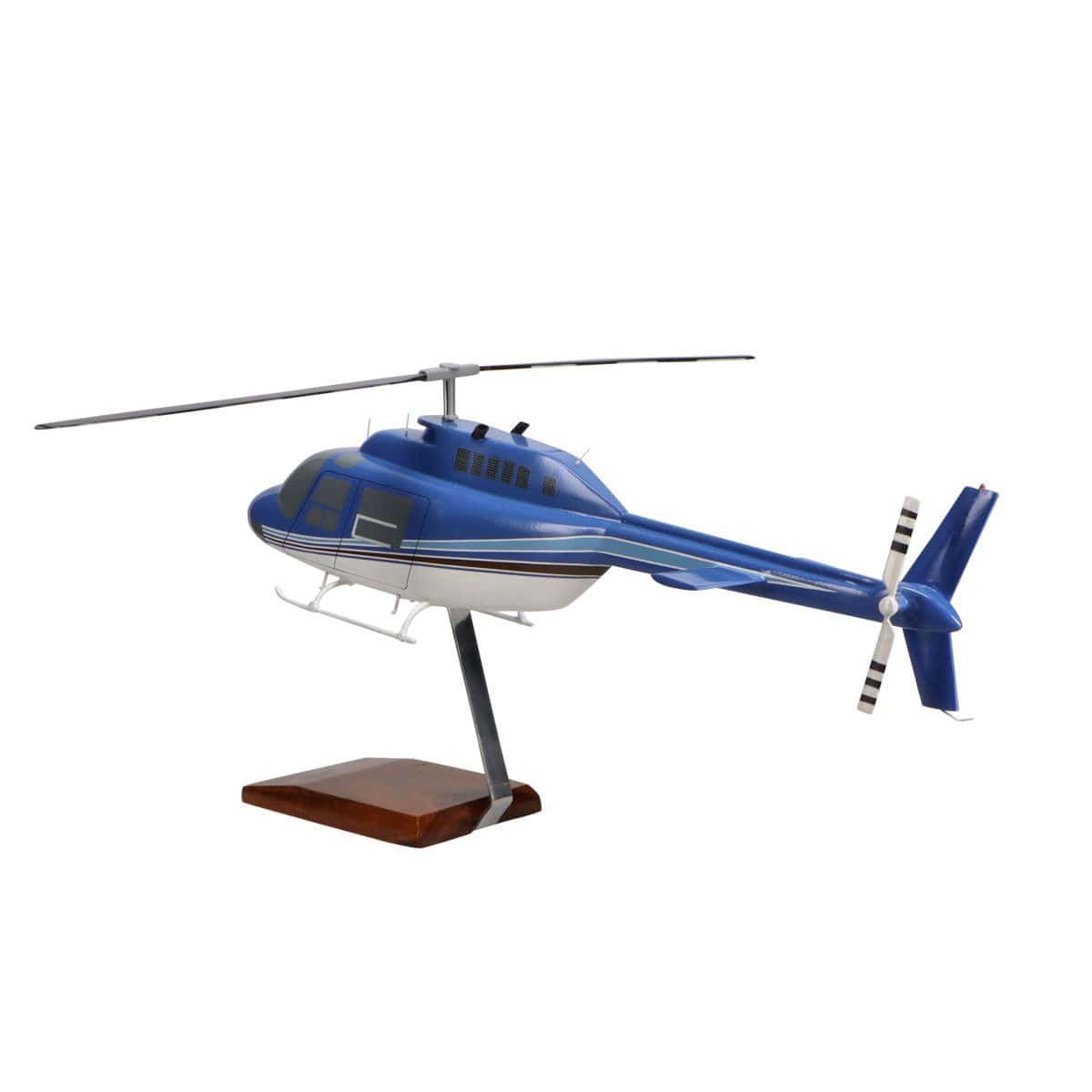 Bell 206 JetRanger Model | Handcrafted Mahogany Display