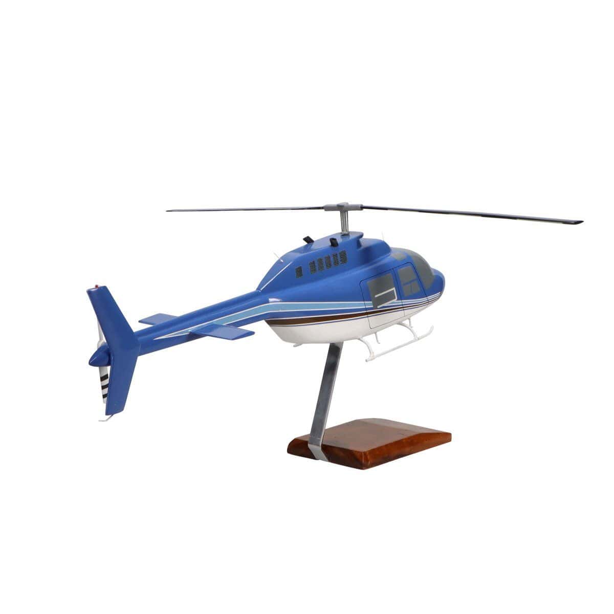 Bell 206 JetRanger Model | Handcrafted Mahogany Display