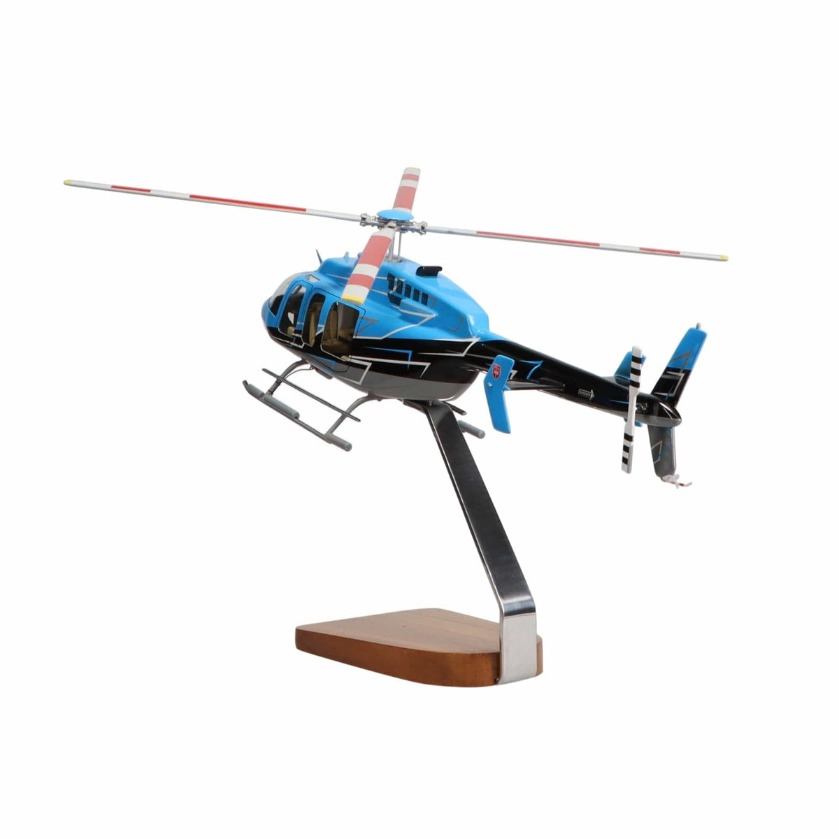 High Flying Models Aircraft Models Bell® 407 Clear Canopy Large Mahogany Model