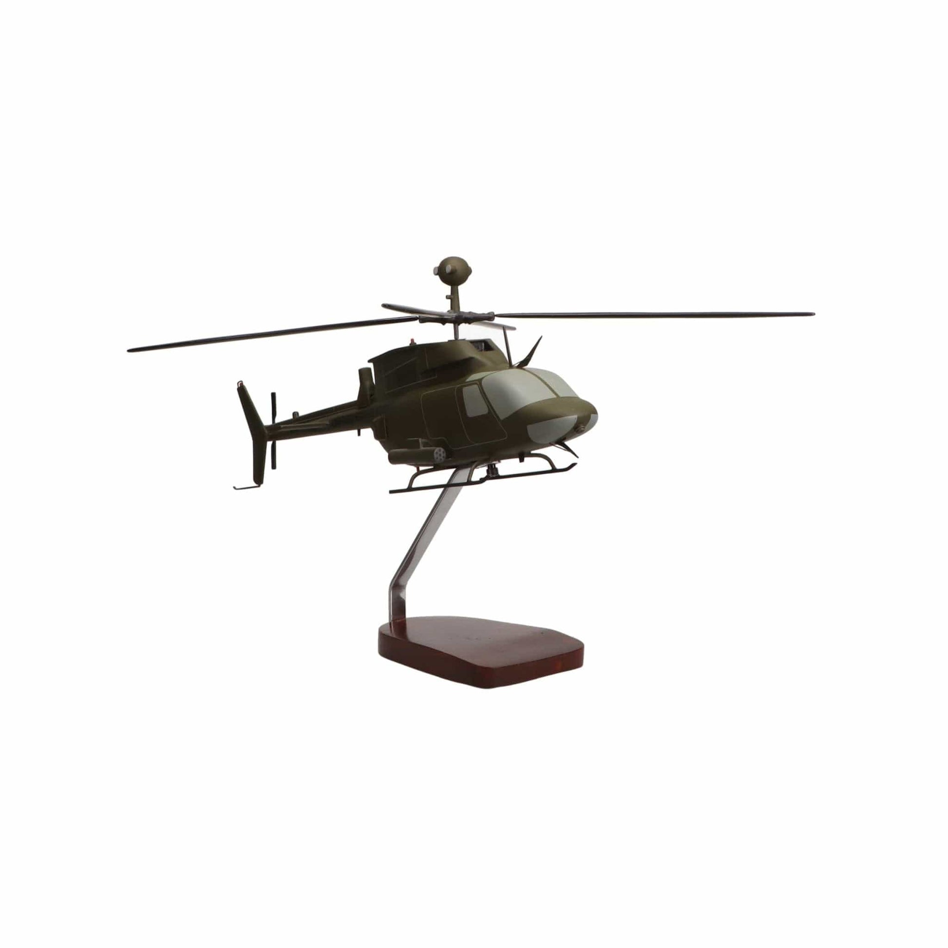 High Flying Models Aircraft Models Bell® OH-58 Kiowa Warrior Large Mahogany Model