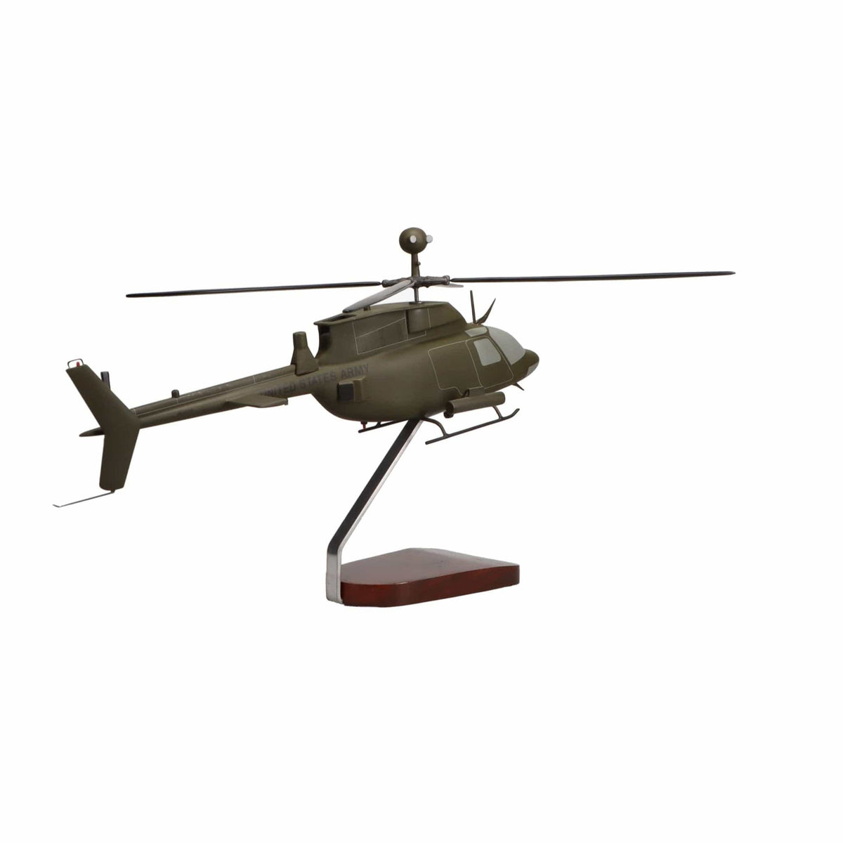 High Flying Models Aircraft Models Bell® OH-58 Kiowa Warrior Large Mahogany Model