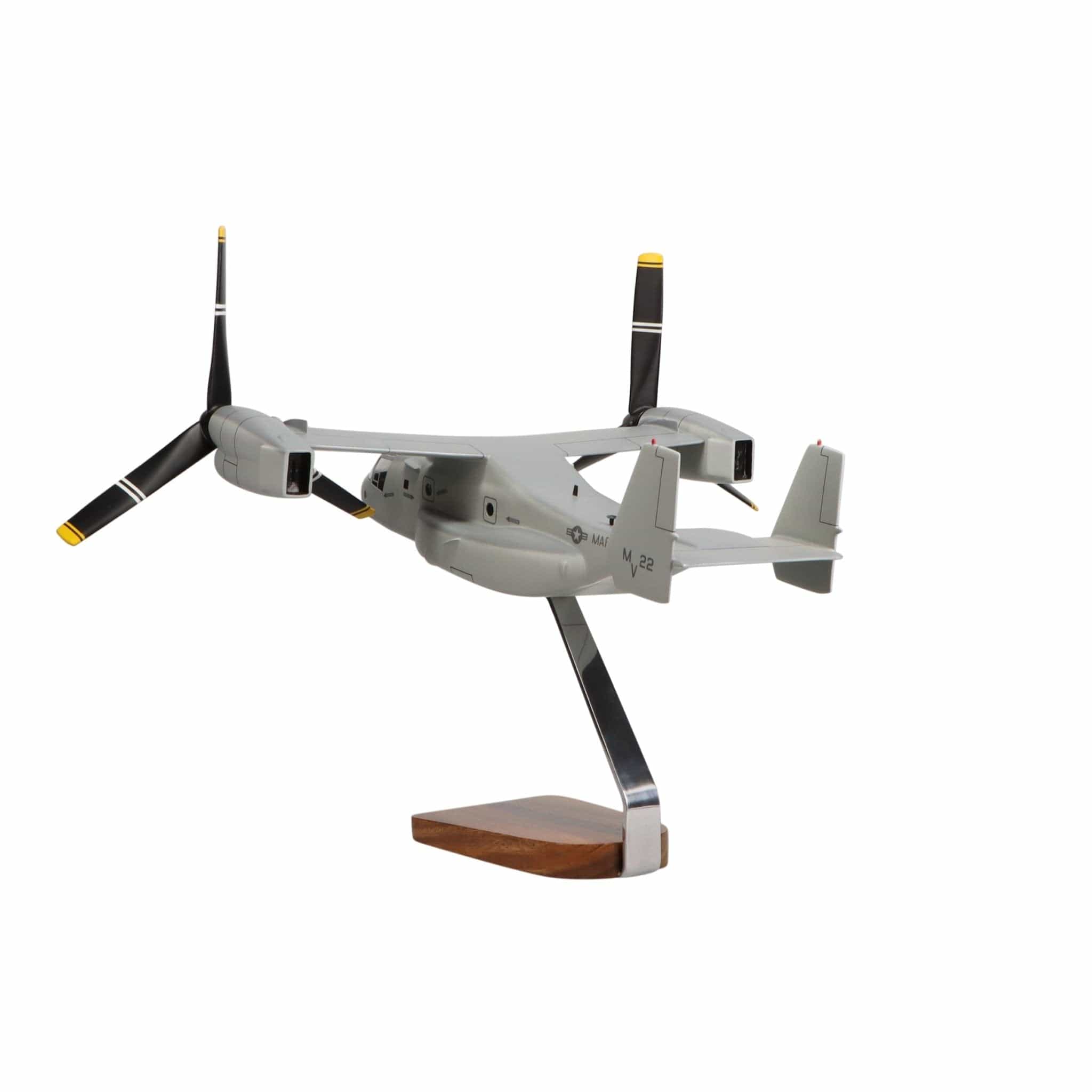 Bell V-22 Osprey Model – Handcrafted Mahogany Collectible