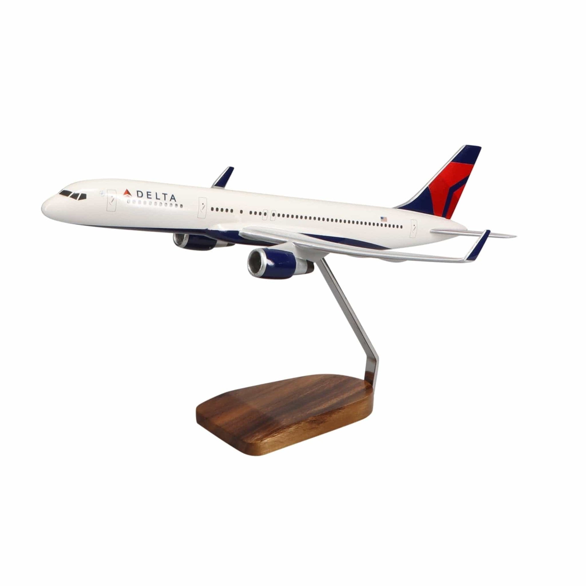 High Flying Models Aircraft Models Boeing 757-200 Delta Air Lines Large Mahogany Model