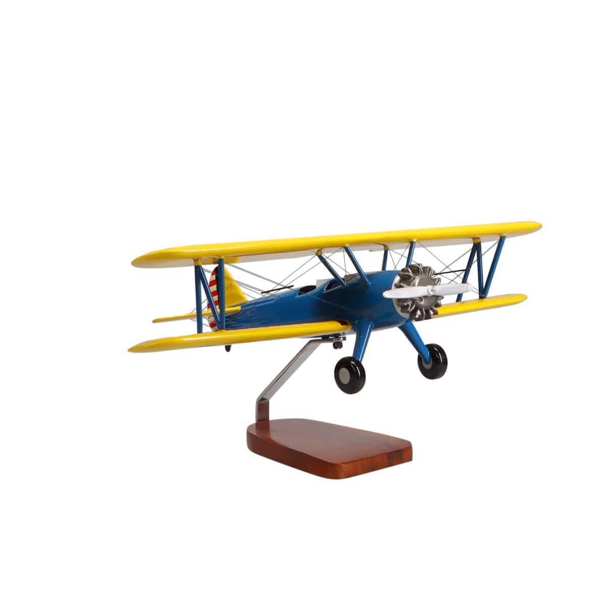 High Flying Models Aircraft Models Boeing™ PT-17 Stearman Large Mahogany Model
