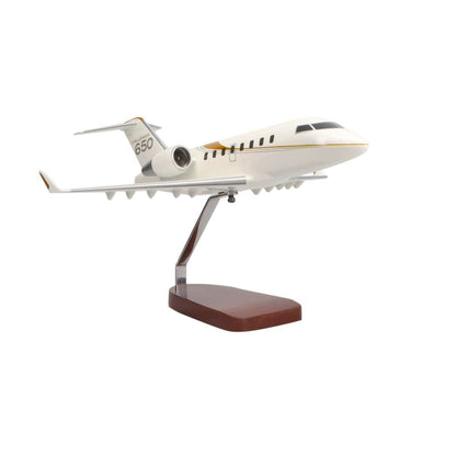 High Flying Models Aircraft Models Bombardier Challenger 650 Large Mahogany Model