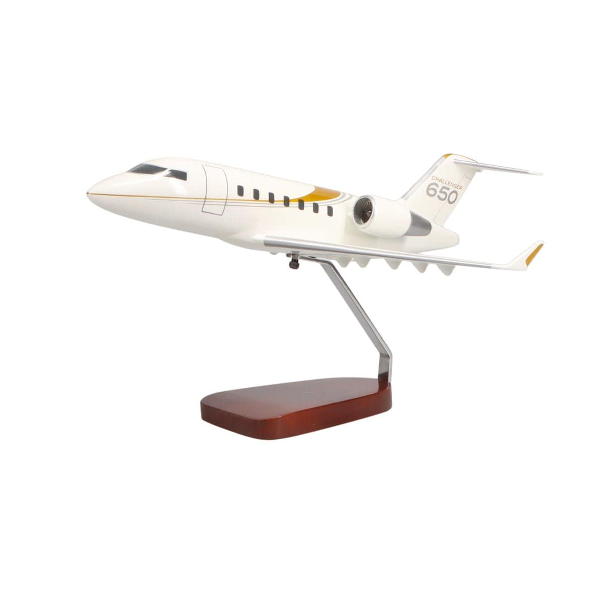 High Flying Models Aircraft Models Bombardier Challenger 650 Large Mahogany Model