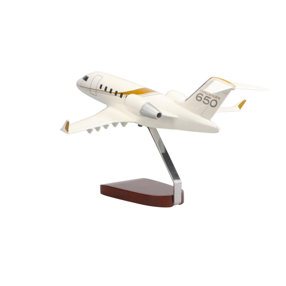High Flying Models Aircraft Models Bombardier Challenger 650 Large Mahogany Model