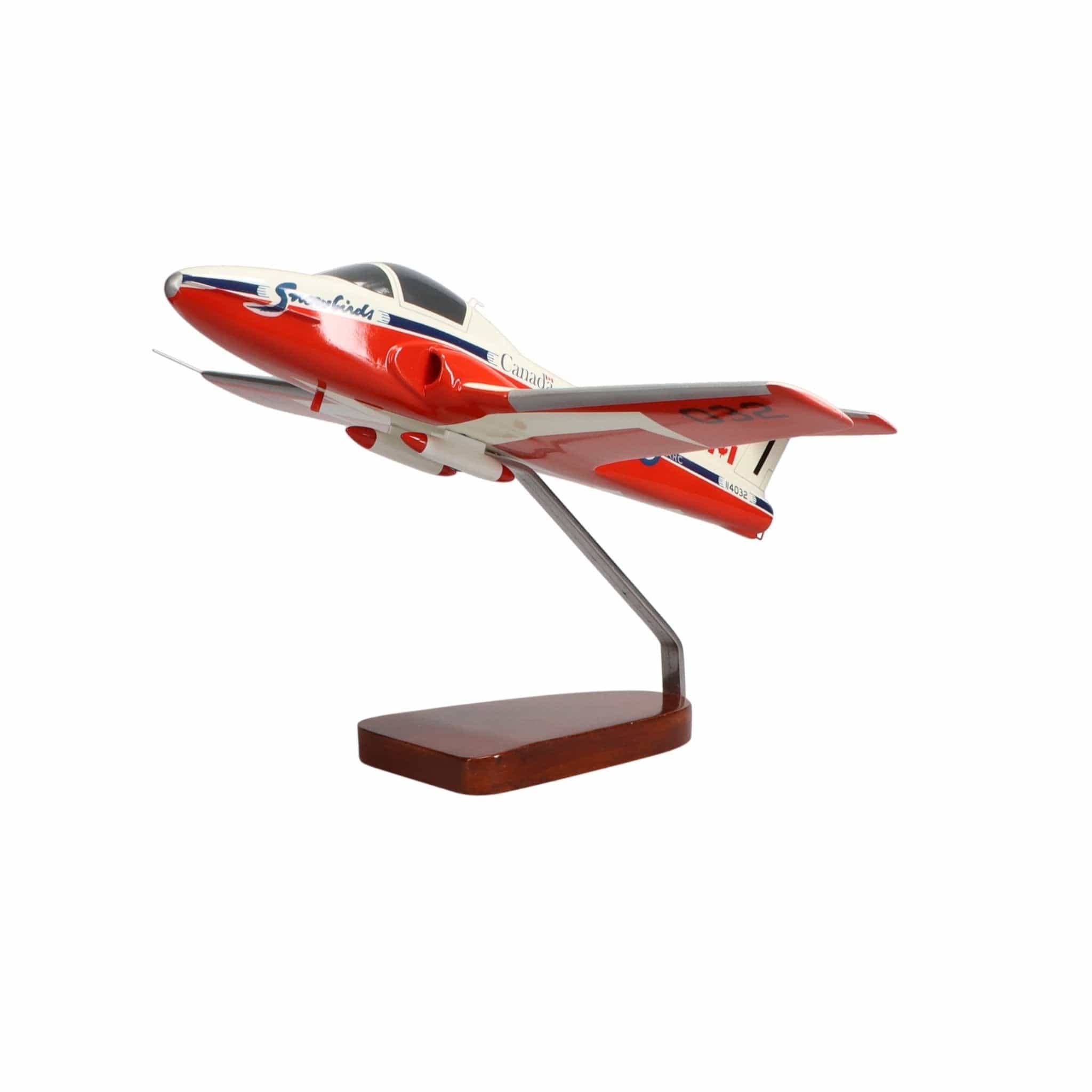 High Flying Models Aircraft Models Canadair CT-114 Tutor Canadian Forces Snowbirds Large Mahogany Model