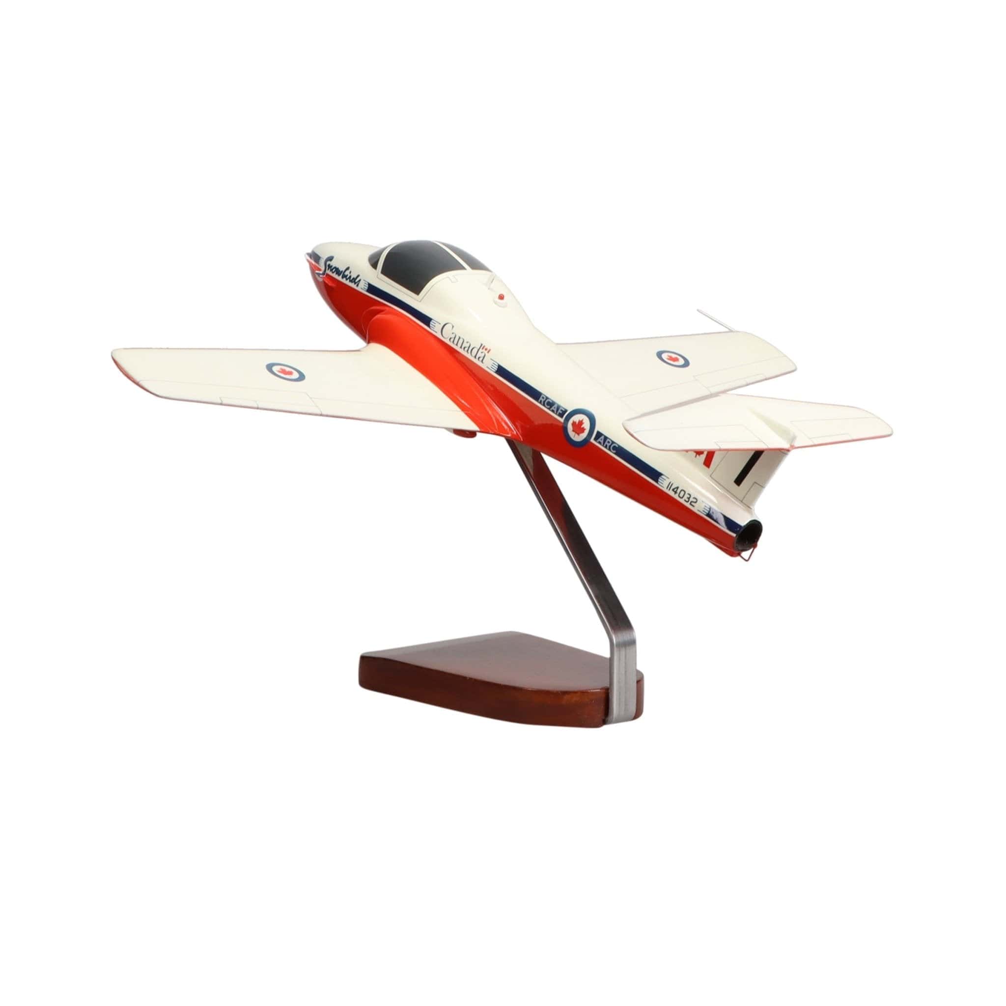 High Flying Models Aircraft Models Canadair CT-114 Tutor Canadian Forces Snowbirds Large Mahogany Model
