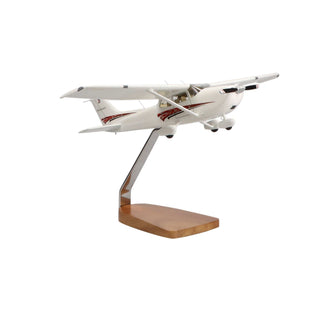Cessna 172 Skyhawk SP (Red) Clear Canopy Large Mahogany Model