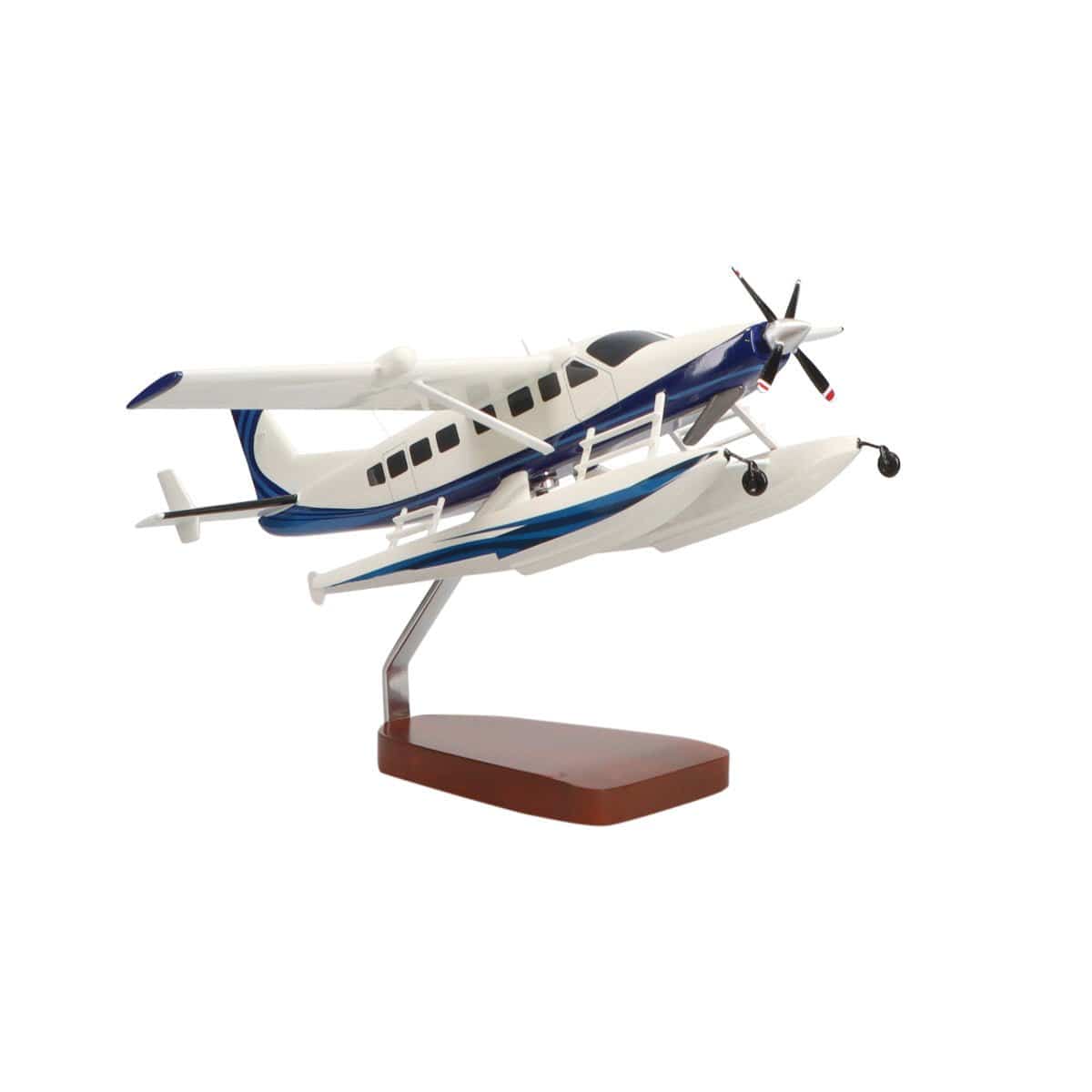 High Flying Models Aircraft Models Cessna® 208 Caravan on Floats Large Mahogany Model