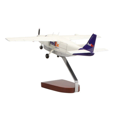 High Flying Models Aircraft Models Cessna® 208B Grand Caravan Fedex Large Mahogany Model