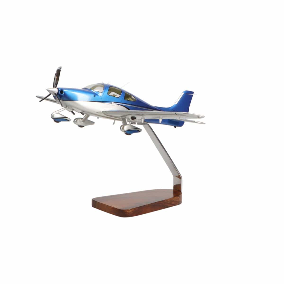 High Flying Models Aircraft Models Cirrus SR22 Clear Canopy Large Mahogany Model