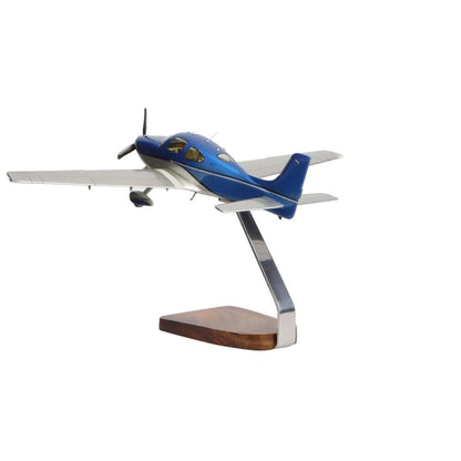 High Flying Models Aircraft Models Cirrus SR22 Clear Canopy Large Mahogany Model