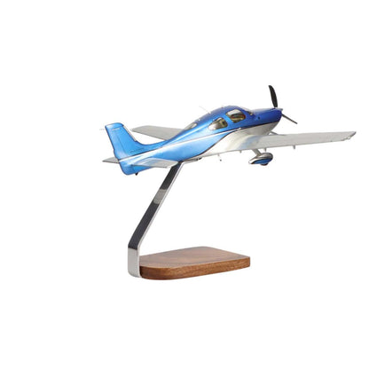 High Flying Models Aircraft Models Cirrus SR22 Clear Canopy Large Mahogany Model