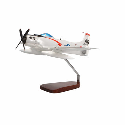 High Flying Models Aircraft Models Douglas A-1 Skyraider Large Mahogany Model